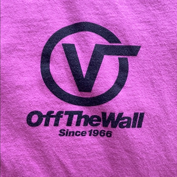 Pink Vans Off The Wall T-Shirt - Picture 2 of 3